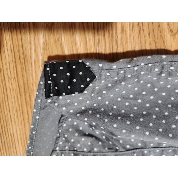 Au Noir Size 5 Grey White Dot Men Shirt Pre-Owned - Picture 4 of 8